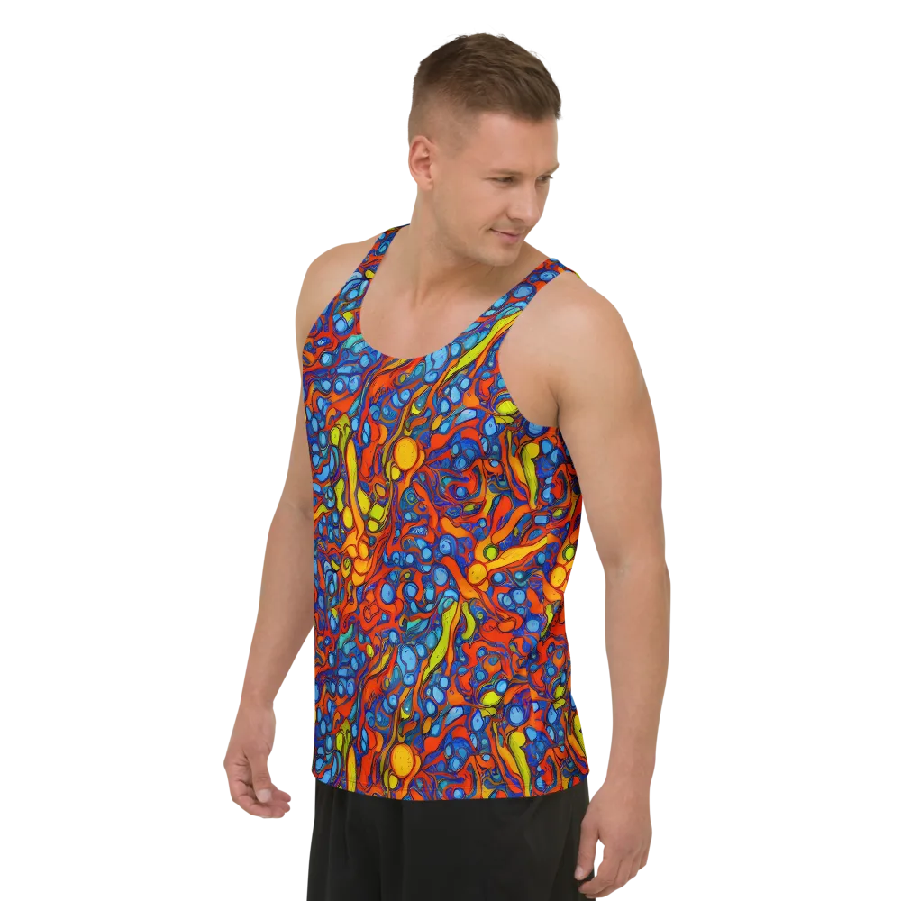 Lava Electric on Men's Tank Top — Left Front