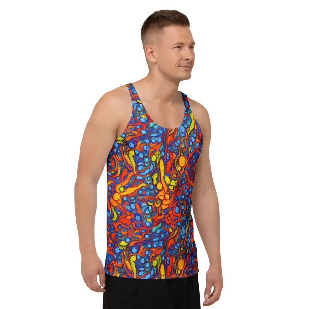 Lava Electric on Men's Tank Top — Right Front
