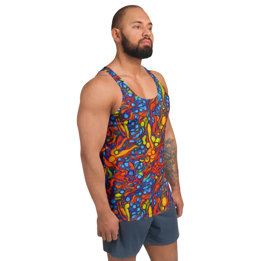 Lava Electric on Men's Tank Top — Right Front