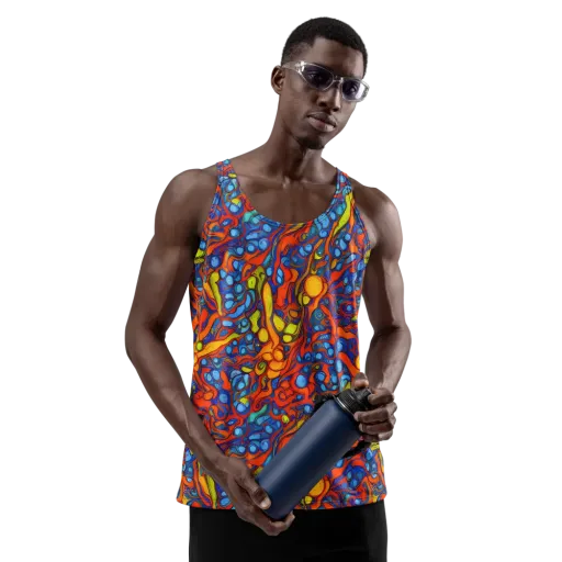 Lava Electric on a Men's Tank Top