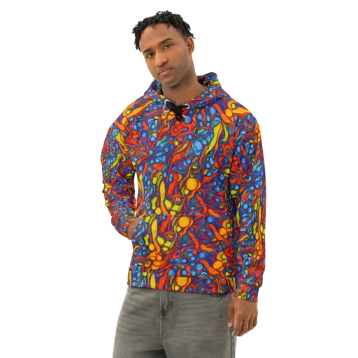 Lava Electric on a Cotton Hoodie