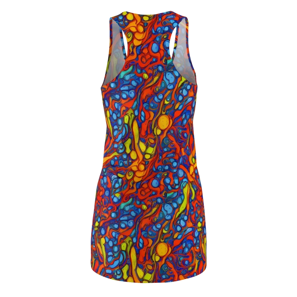 Lava Electric on Racerback Dress — Back