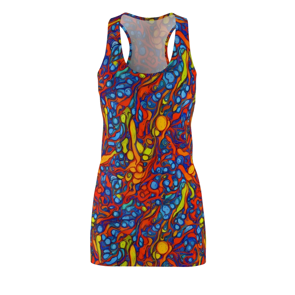 Lava Electric on Racerback Dress — Front
