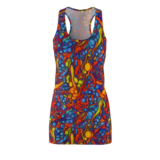 Lava Electric on a Racerback Dress