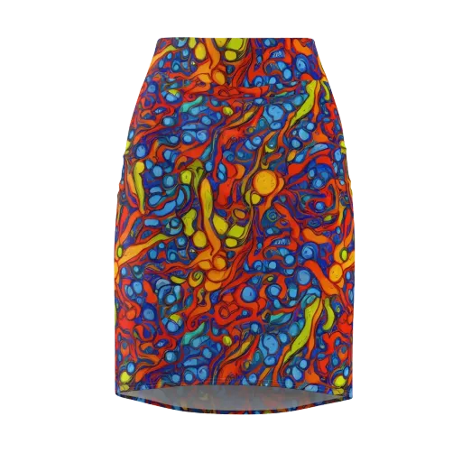 Lava Electric on a Pencil Skirt