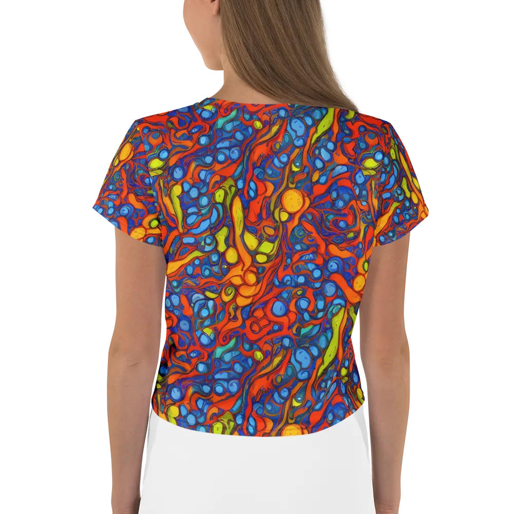 Lava Electric on Crop Tee — Back