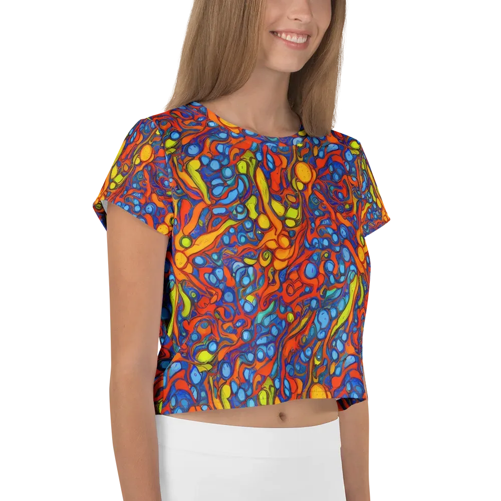 Lava Electric on Crop Tee — Right