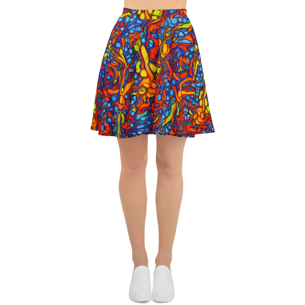 Lava Electric on Skater Skirt — Front