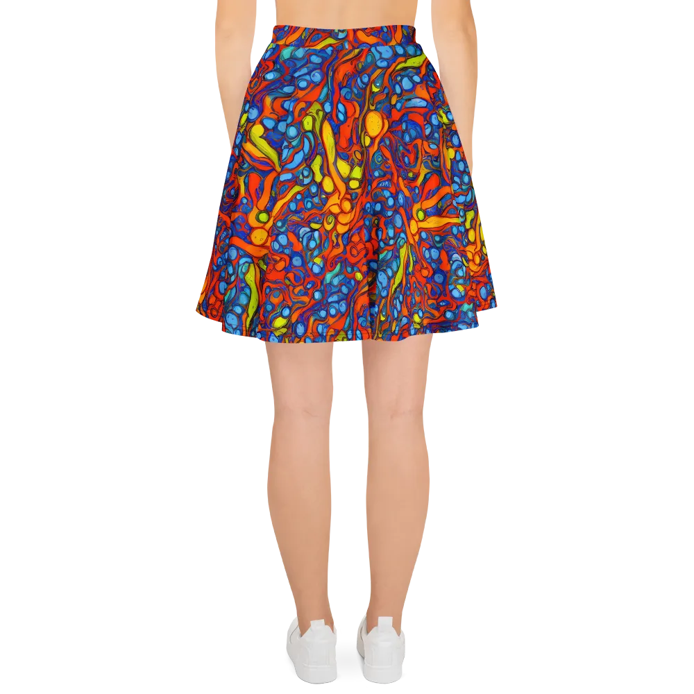 Lava Electric on Skater Skirt — Back