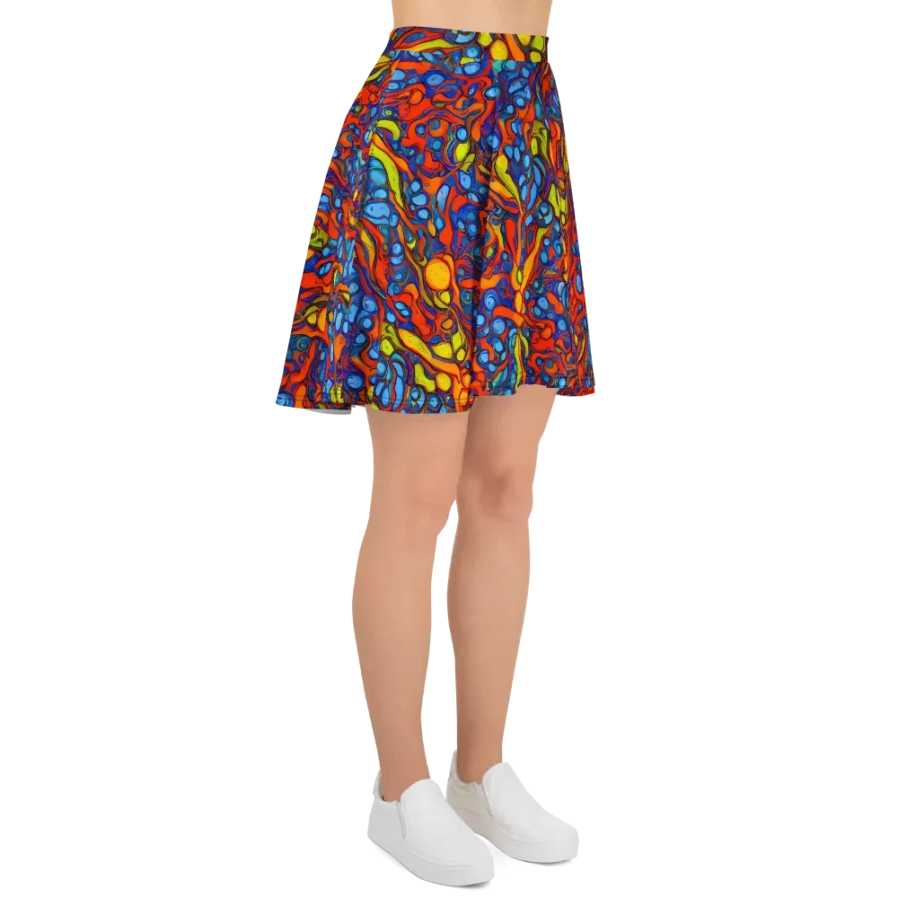 Lava Electric on Skater Skirt — Right