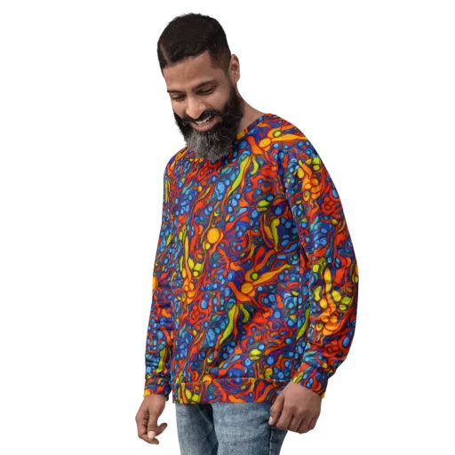 Lava Electric on a Sweatshirt