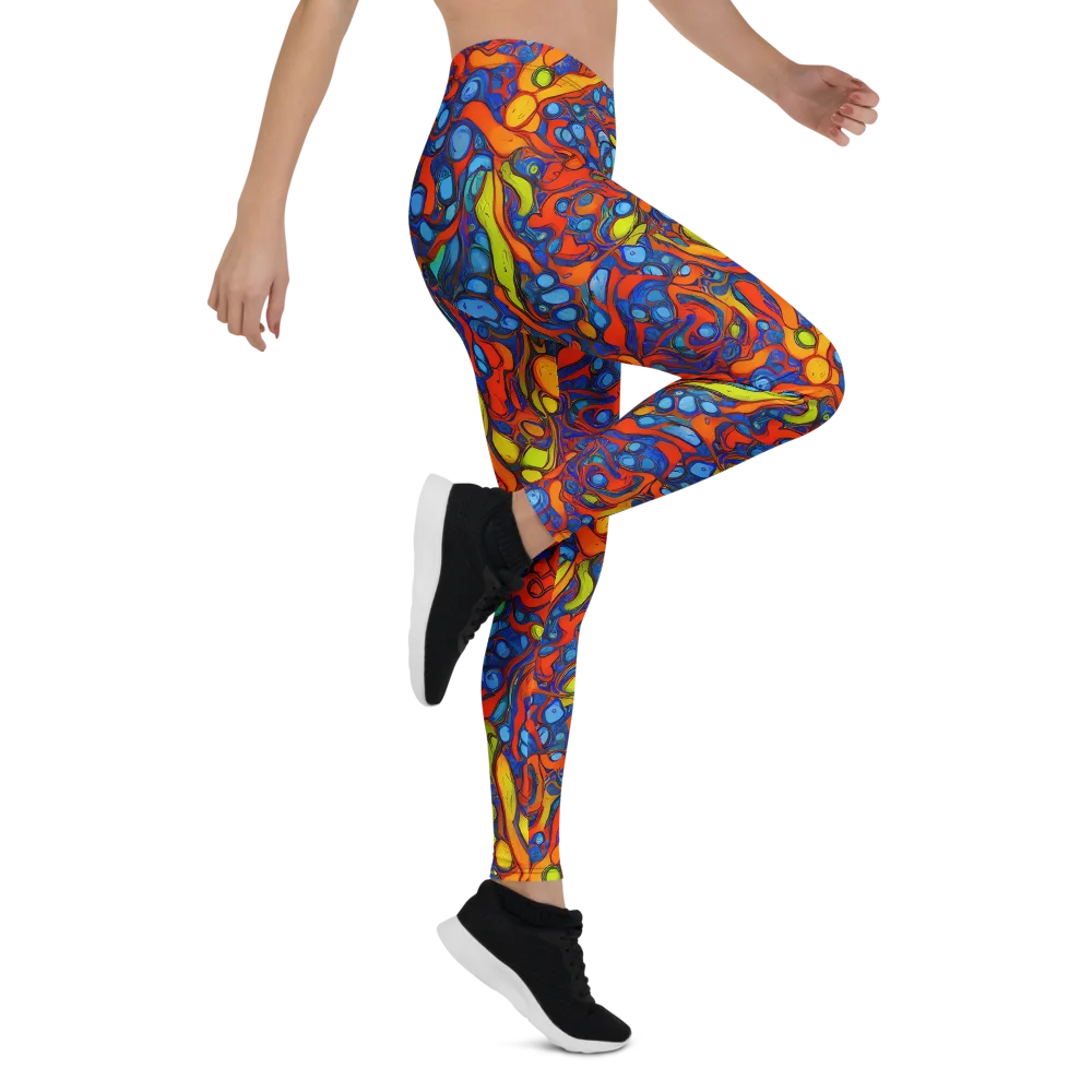Lava Electric on Leggings — Right