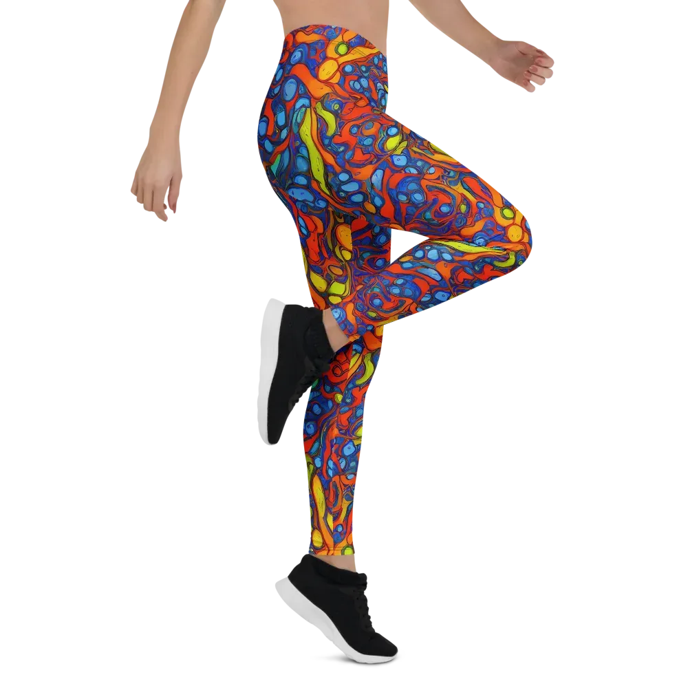 Lava Electric on Leggings — Right
