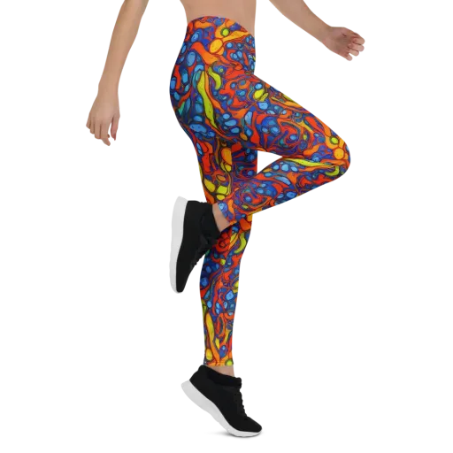 Lava Electric on a Leggings