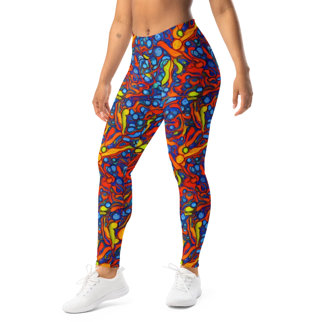 Lava Electric on Leggings — Left Front