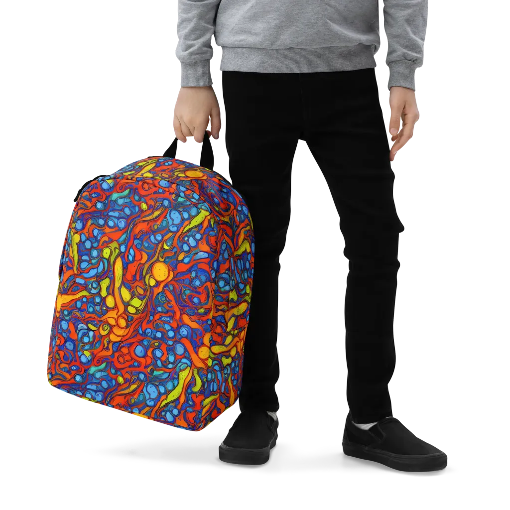 Lava Electric on Minimalist Backpack — Zoomed-in