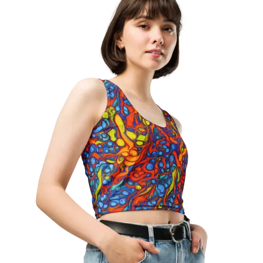 Lava Electric on a Crop Top