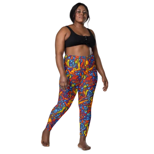 Lava Electric on a Leggings with Pockets
