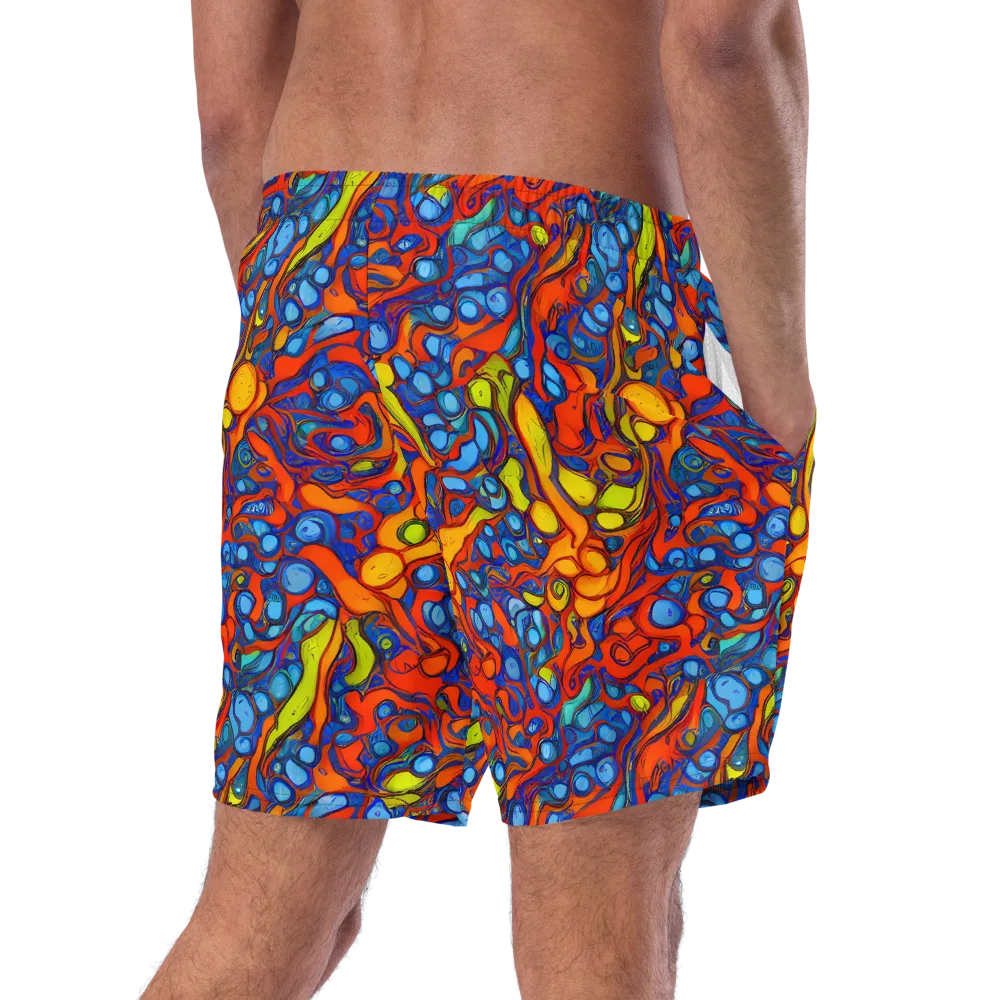 Lava Electric on Swim Trunks — Right Back