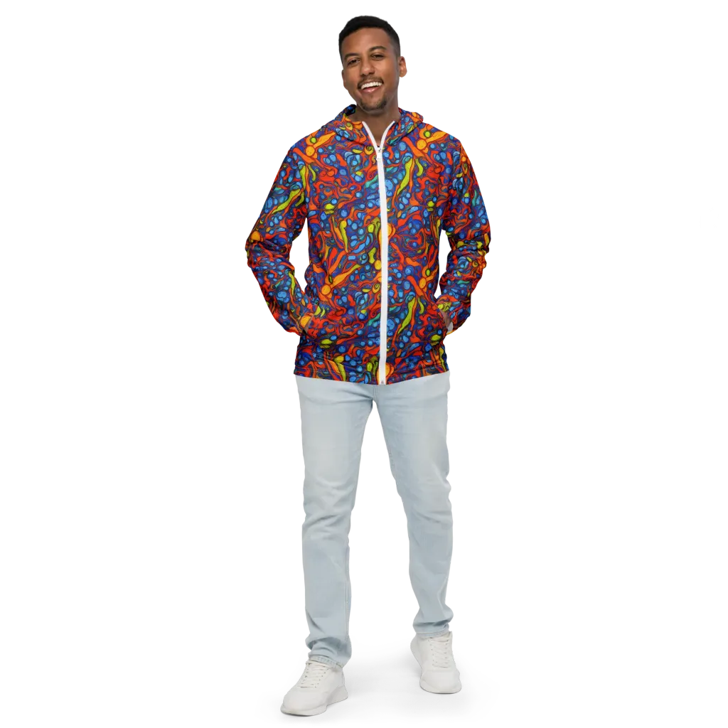 Lava Electric on Men's Windbreaker — Front