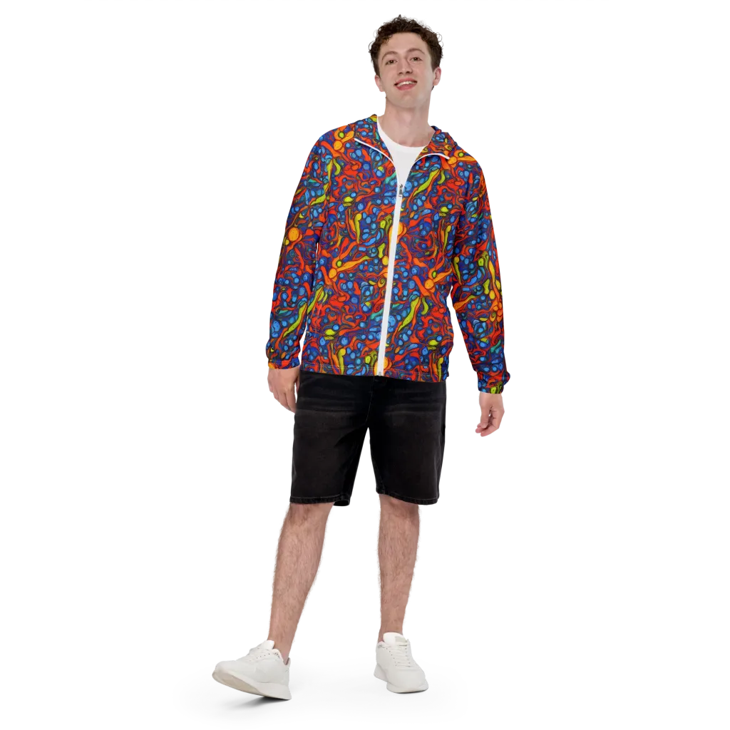 Lava Electric on Men's Windbreaker — Front