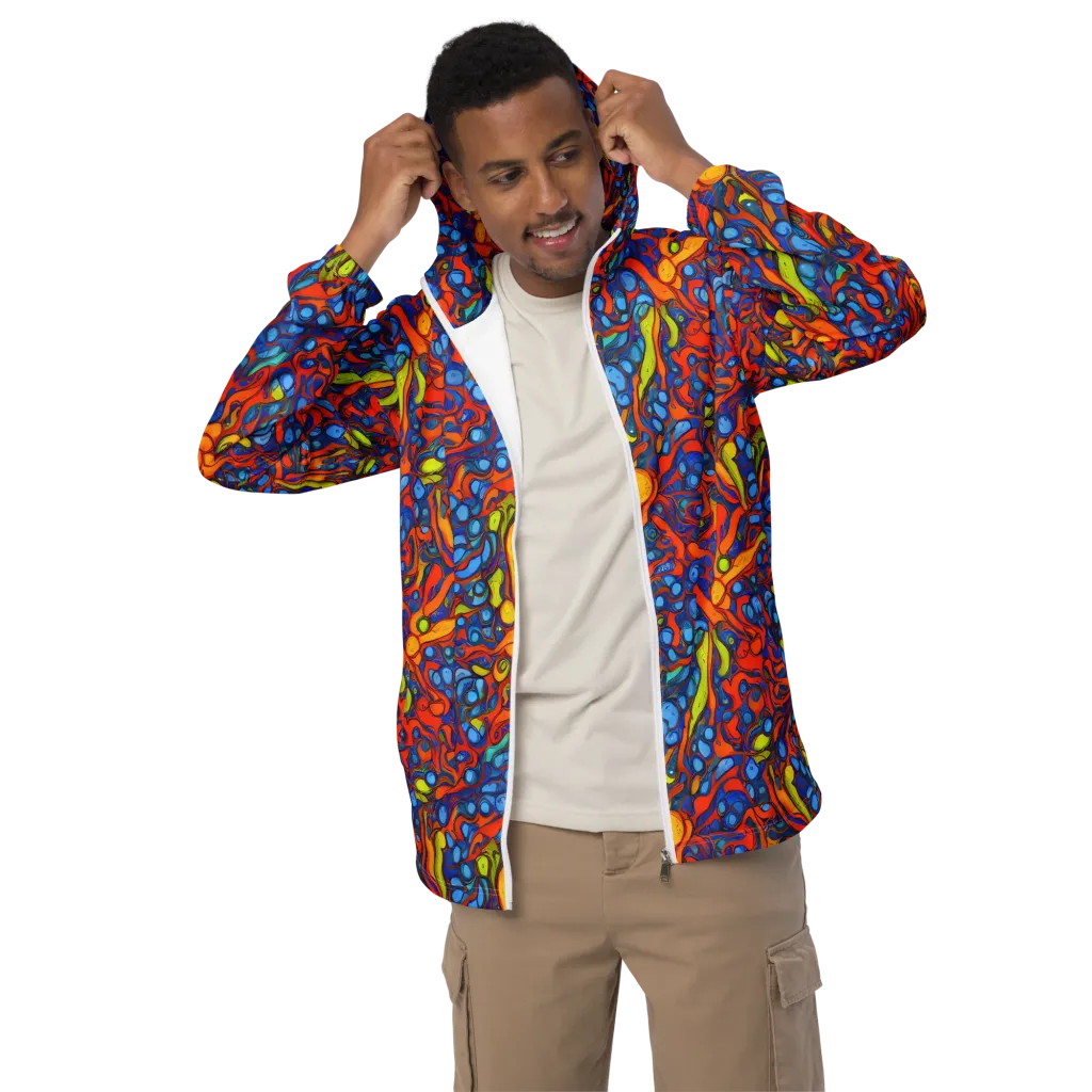 Lava Electric on Men's Windbreaker — Front
