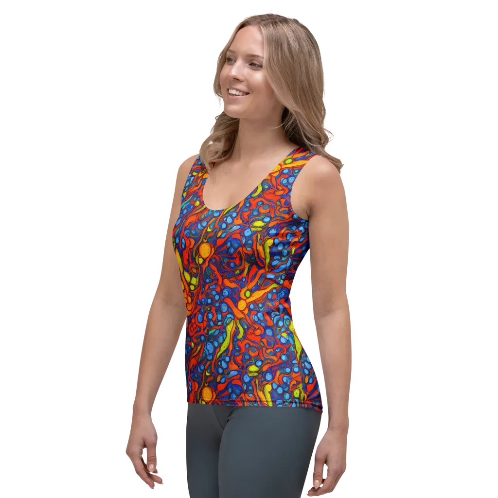Lava Electric on Women's Tank Top — Left Front