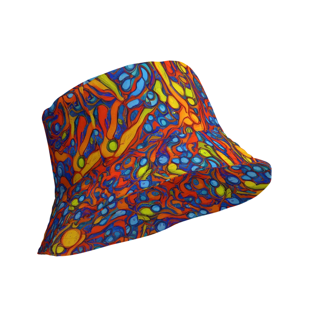 Lava Electric on Reversible Bucket Hat — Product details Outside