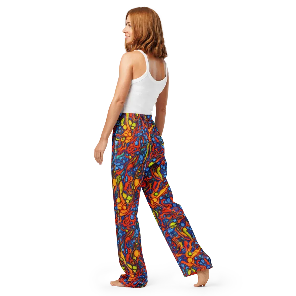 Lava Electric on Women's Pajama Pants — Back