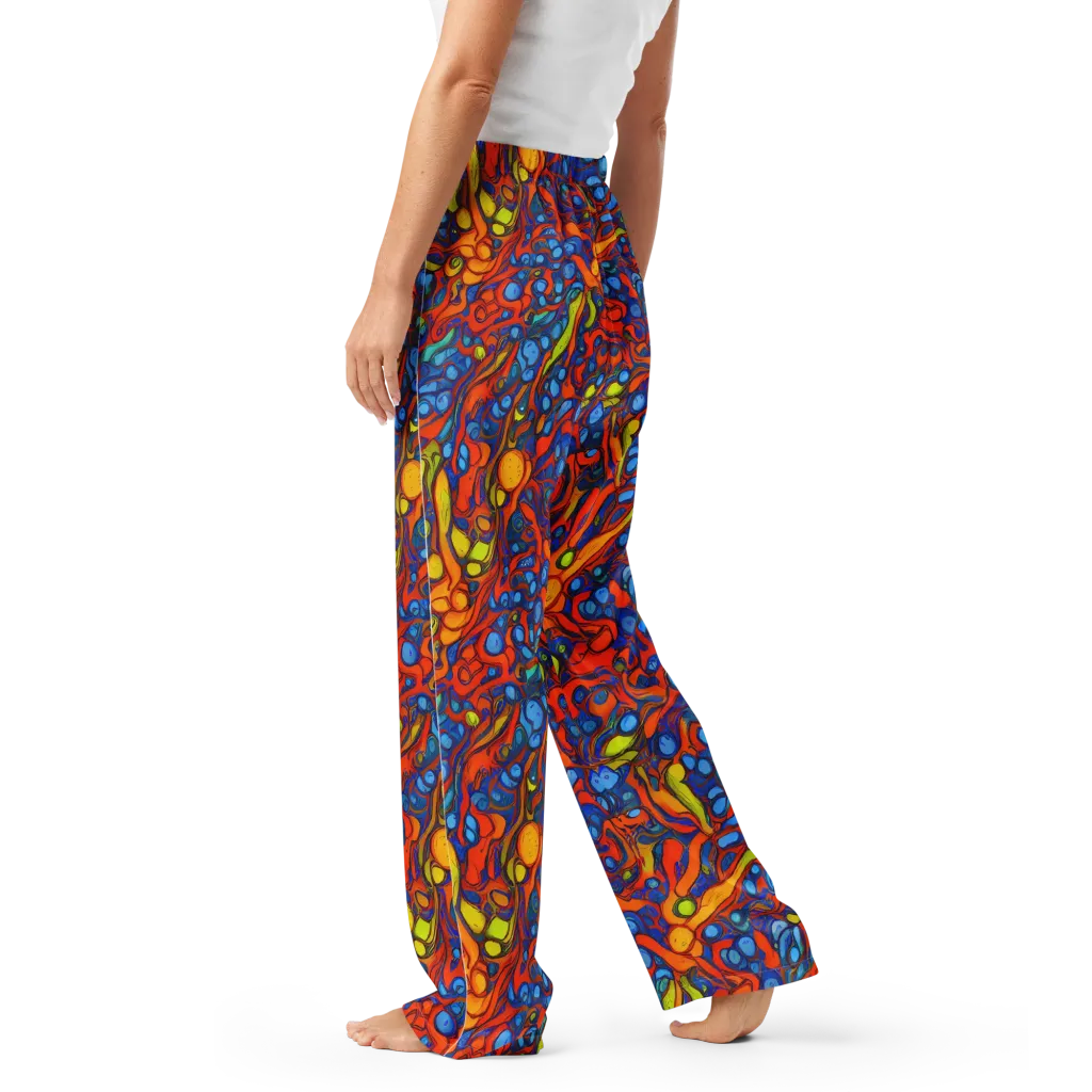 Lava Electric on Women's Pajama Pants — Left