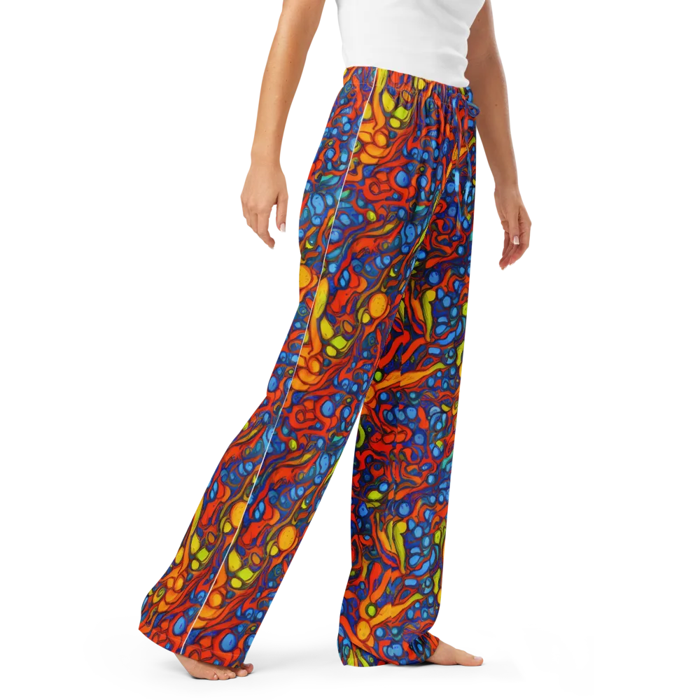 Lava Electric on Women's Pajama Pants — Right Front