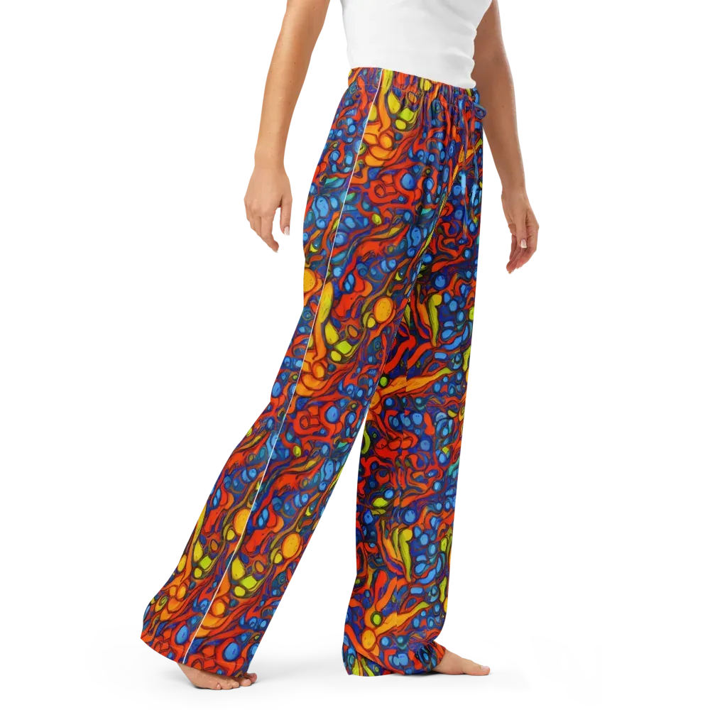 Lava Electric on Women's Pajama Pants — Right Front