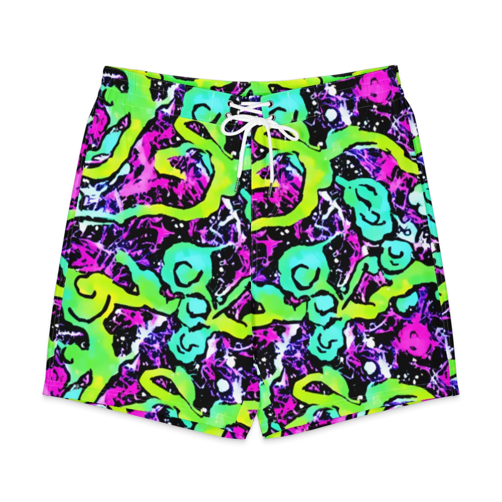 Psychedelic Stampede on Men's Board Shorts — Front