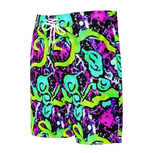 Psychedelic Stampede on a Men's Board Shorts