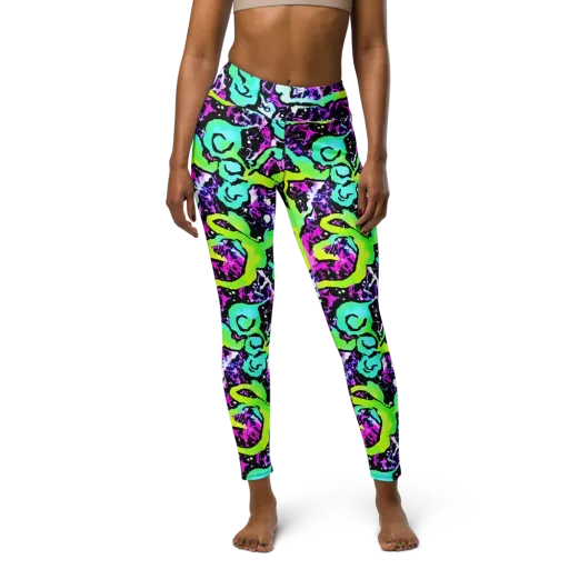 Psychedelic Stampede on a Yoga Leggings