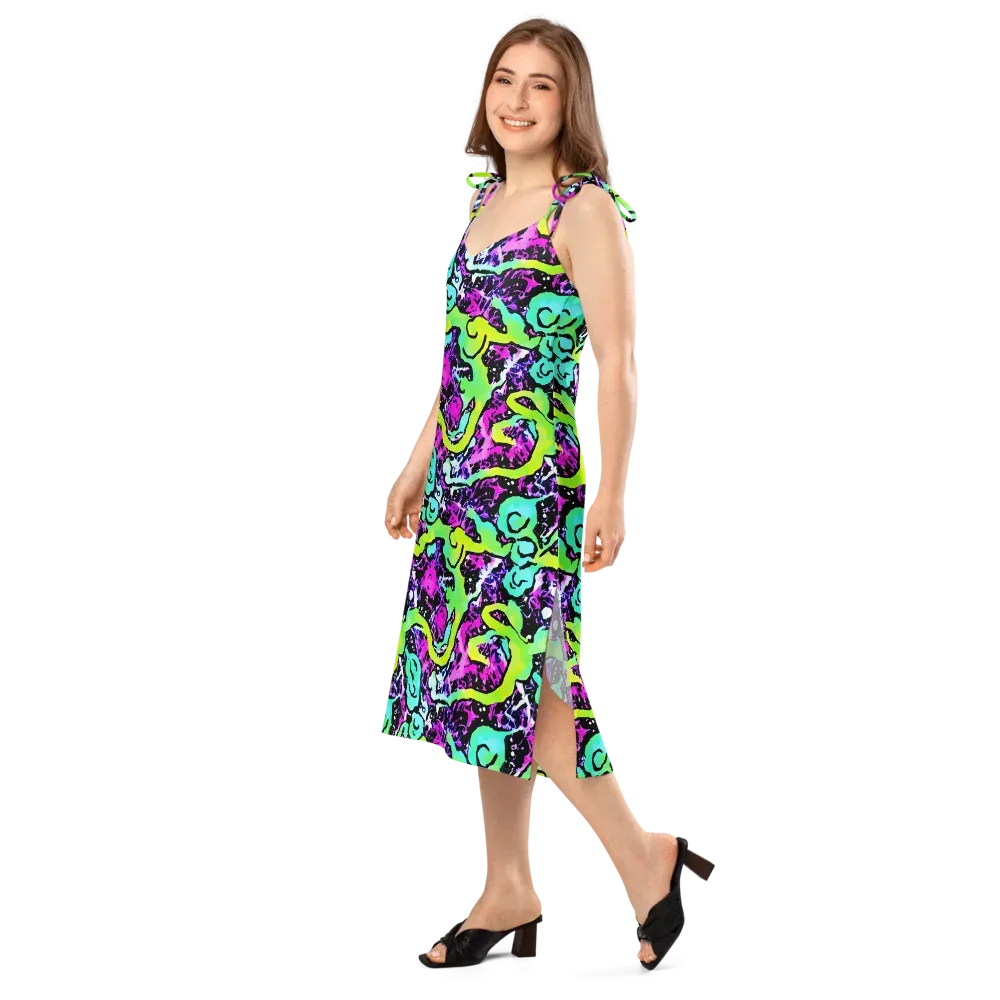 Psychedelic Stampede on Slip Dress — Left Front