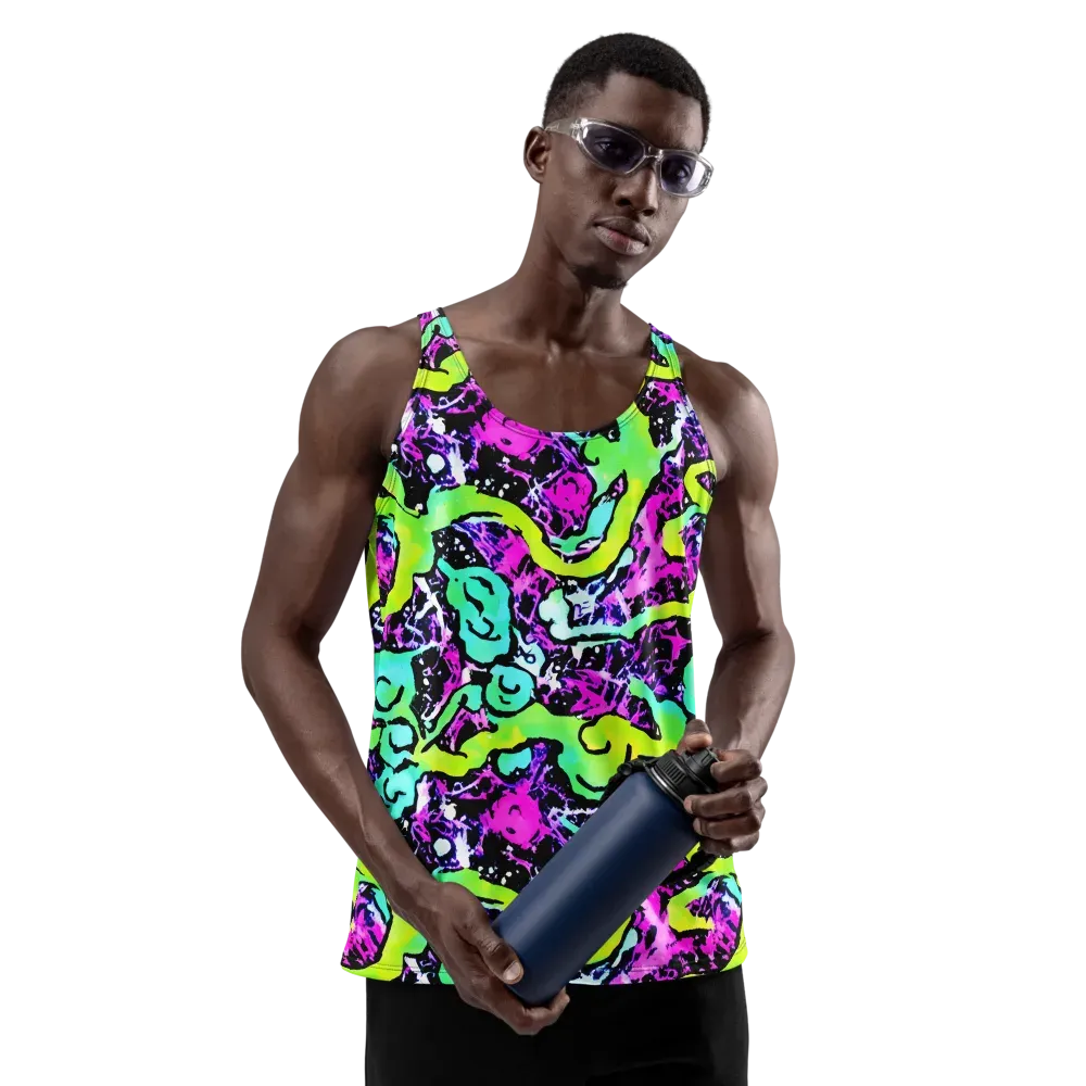 Psychedelic Stampede on Men's Tank Top — Front