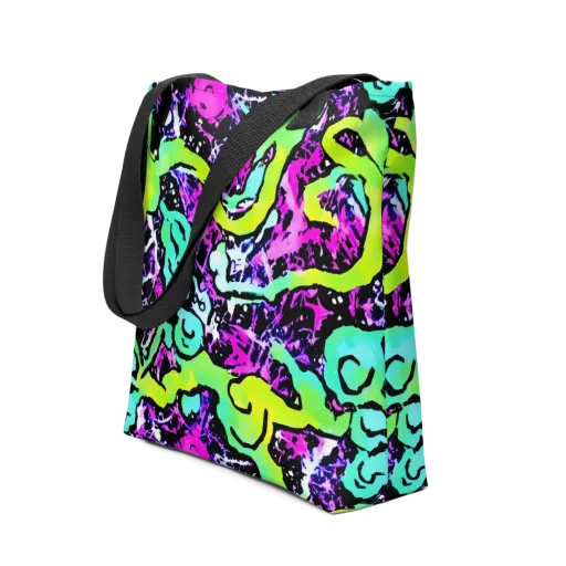 Psychedelic Stampede on a Tote Bag