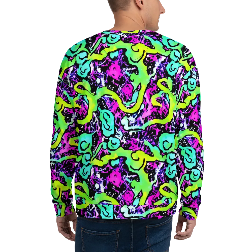 Psychedelic Stampede on Sweatshirt — Back