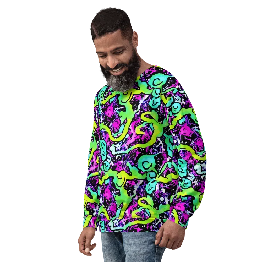 Psychedelic Stampede on Sweatshirt — Left Front
