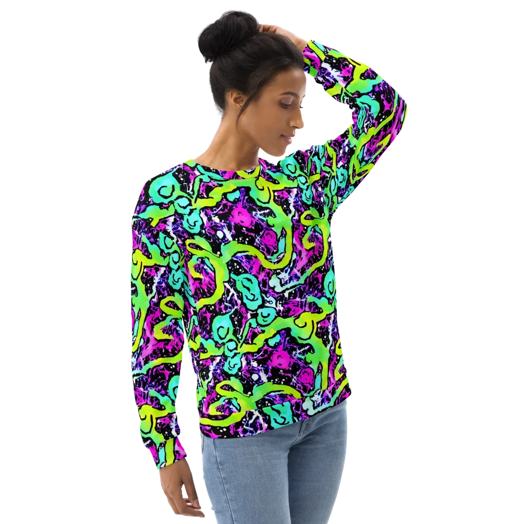 Psychedelic Stampede on Sweatshirt — Right Front