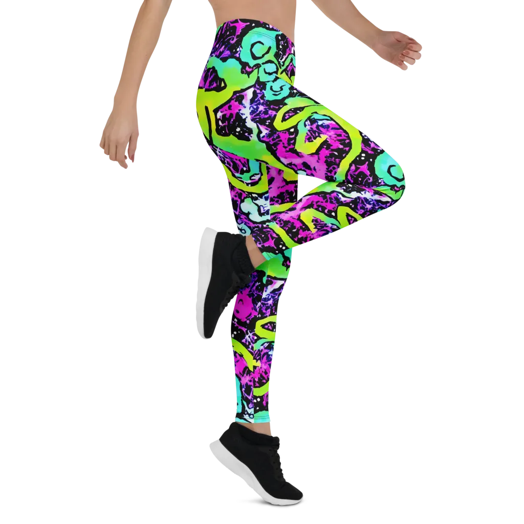 Psychedelic Stampede on Leggings — Right