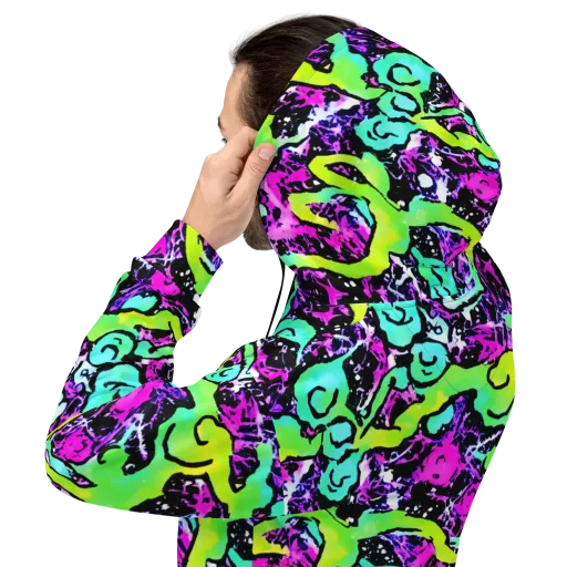 Psychedelic Stampede on a Hoodie