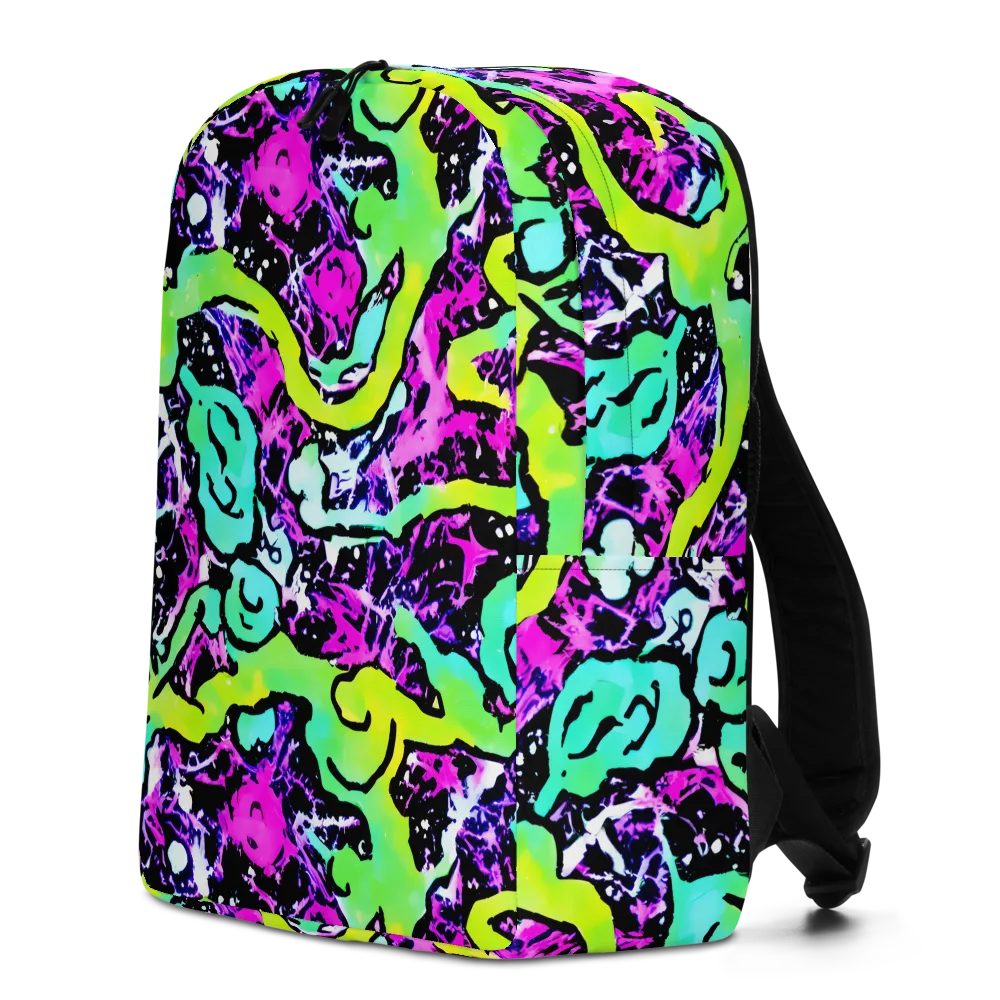 Psychedelic Stampede on Minimalist Backpack — Left