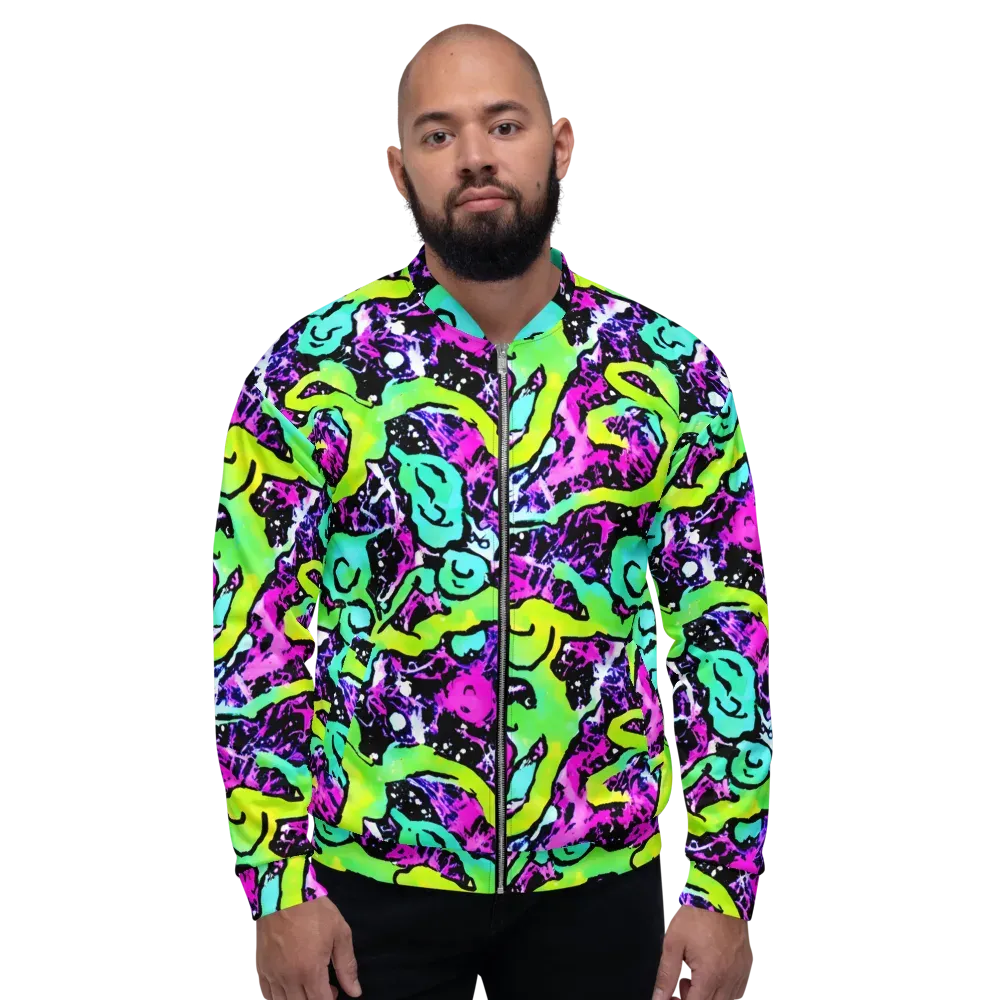 Psychedelic Stampede on Bomber Jacket — Front