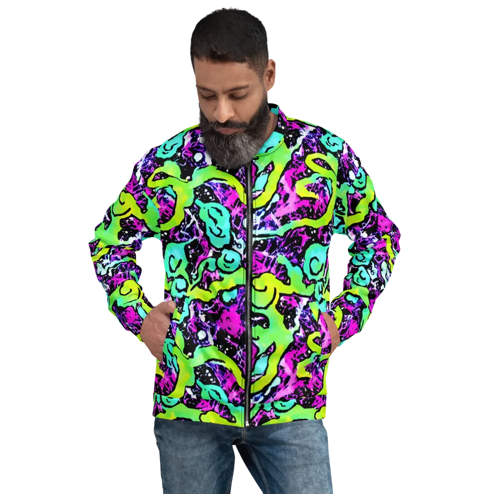 Psychedelic Stampede on Bomber Jacket — Front