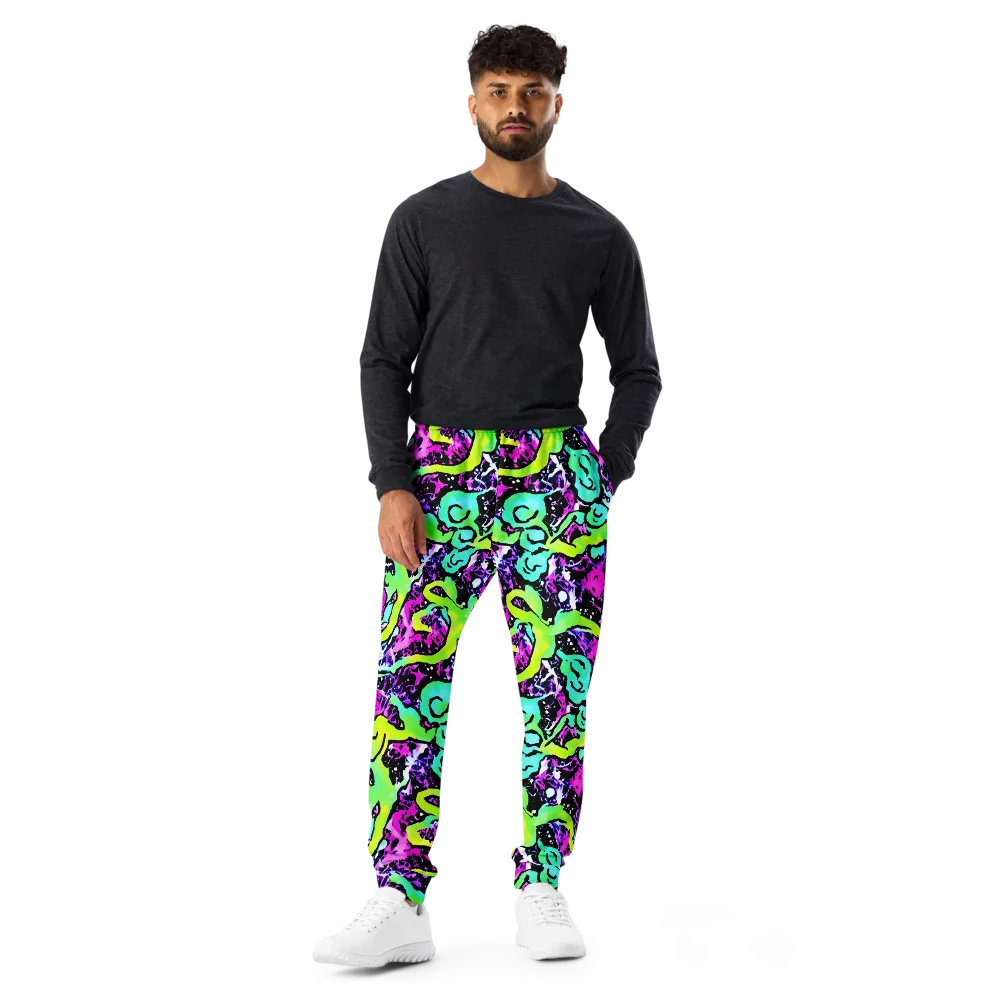 Psychedelic Stampede on Men's Joggers — Front
