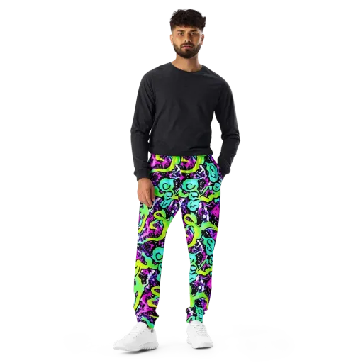 Psychedelic Stampede on a Men's Joggers