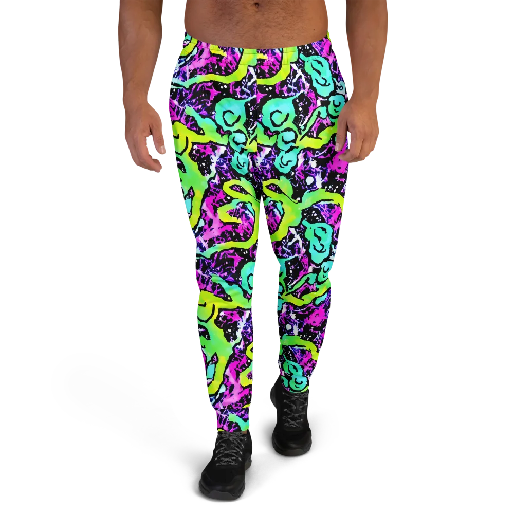 Psychedelic Stampede on Men's Joggers — Front