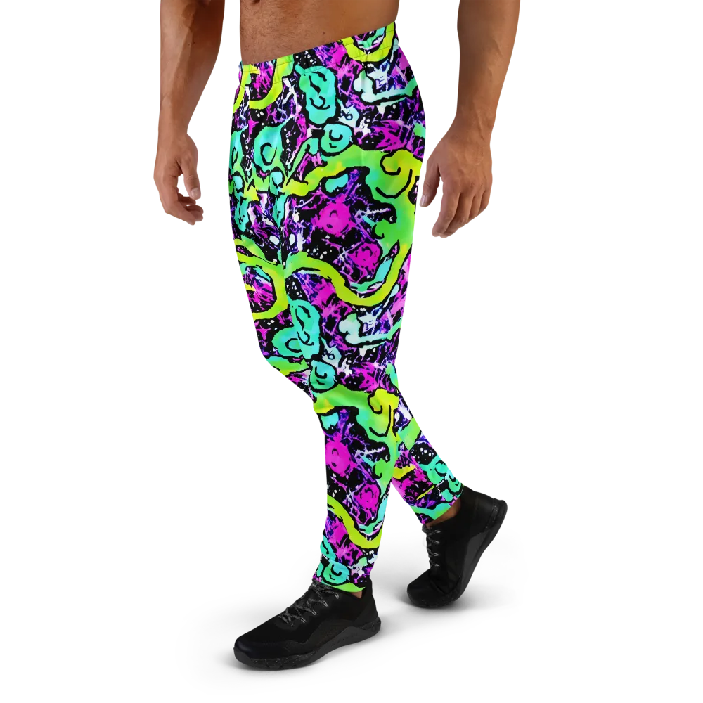 Psychedelic Stampede on Men's Joggers — Left